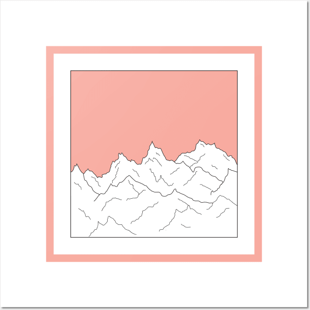 Aesthetic / Tumblr Style / Mountains Wall Art by J_FC